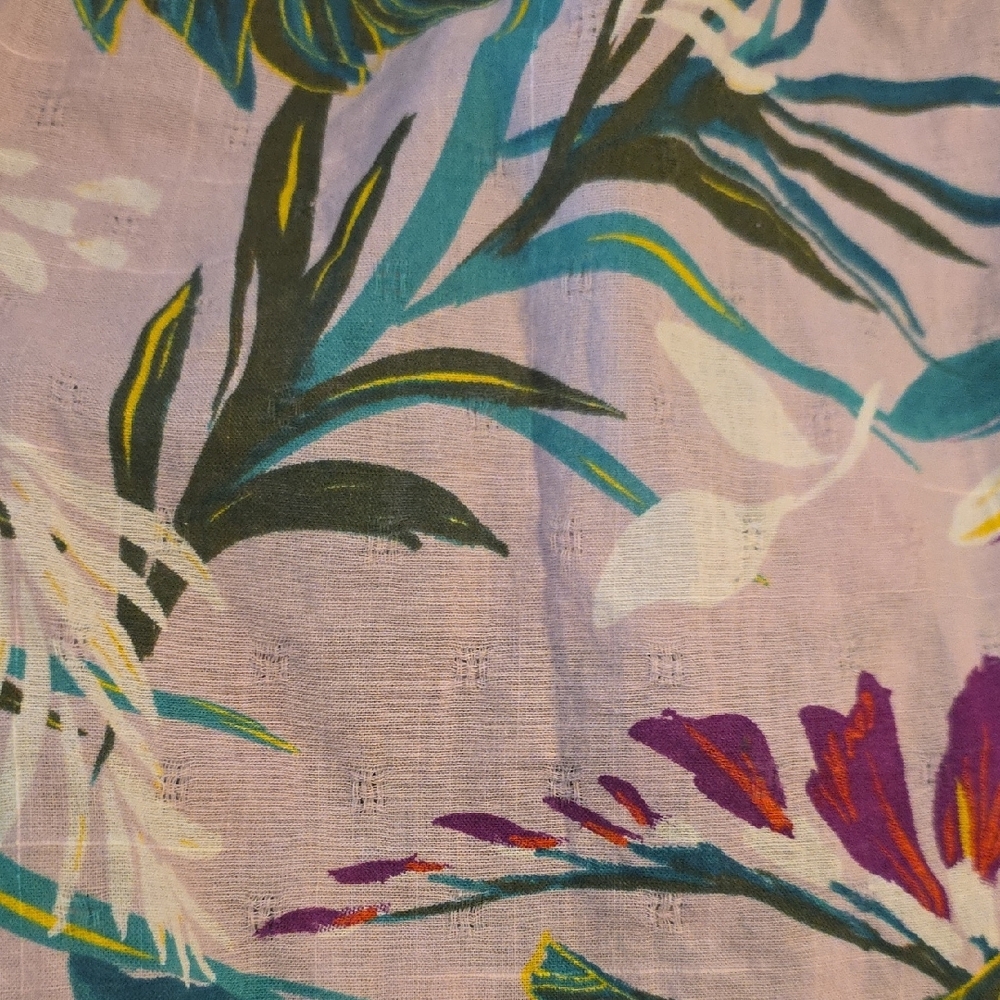 Terra & Sky Tropical Print Ruffle Blouse - Picture 4 of 4